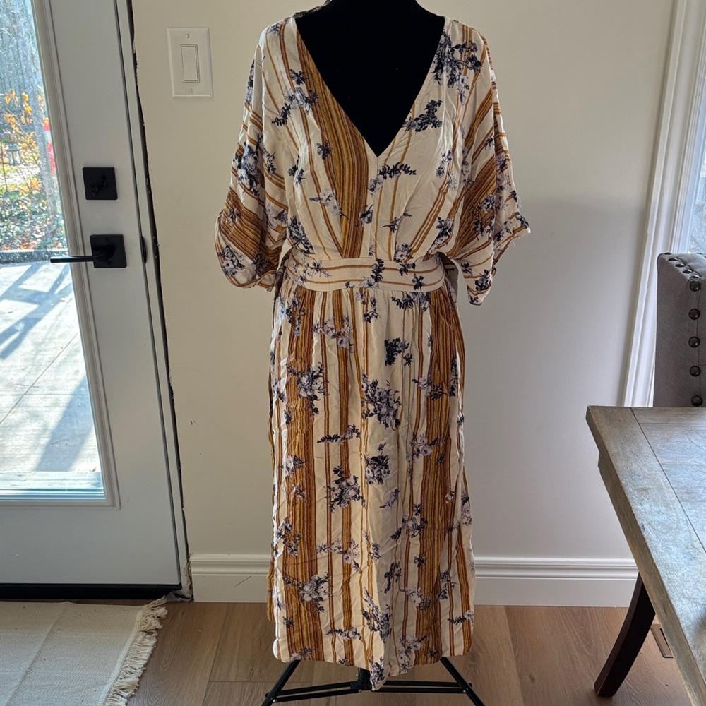 Floral Striped Dress